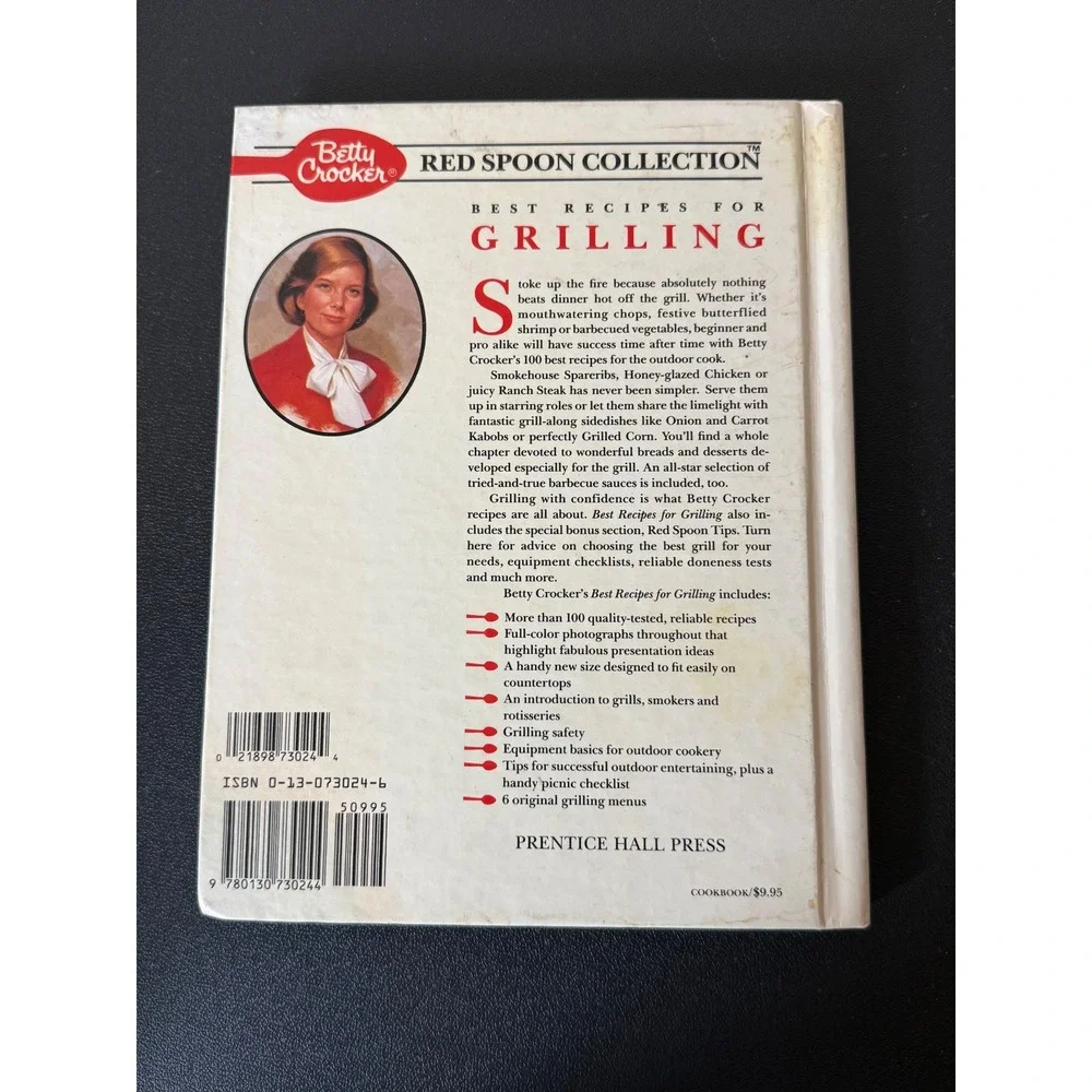 Betty Crocker‎ Red Spoon Collection Best Recipes for Grilling Hardcover Cookbook